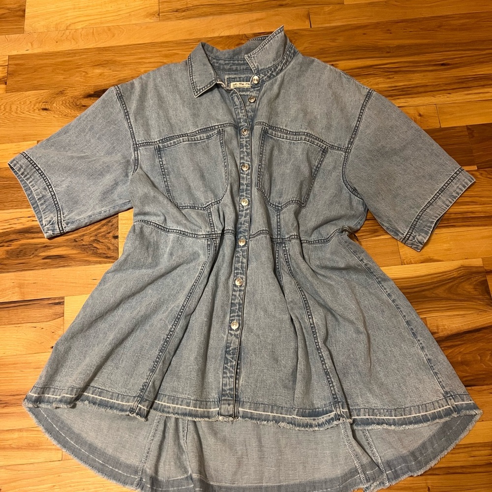 Free People Denim Mini Dress